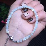 Fengbaowu Pearl Shell Faceted Bead Chain Bracelet