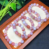 Natural Yanyuan Agate Bracelet Round Beads Crystal Healing Stone