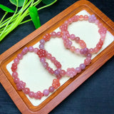 1 Pc Natural Yanyuan Agate Flower Bracelet Crystal Jewelry