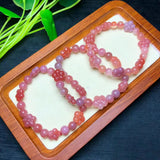 1 Pc Natural Yanyuan Agate Flower Bracelet Crystal Jewelry
