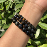 Natural Yellow Tiger Eye Bead Bracelet Healing Stone Jewelry Gift