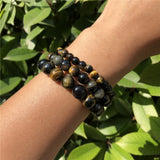 Natural Yellow Tiger Eye Bead Bracelet Healing Stone Jewelry Gift