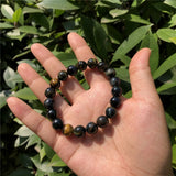 Natural Yellow Tiger Eye Bead Bracelet Healing Stone Jewelry Gift