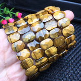 Natural Yellow Tiger Eye Bracelet Bangle Crystal Healing Stone Jewelry Gift