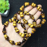 Natural Yellow Tiger Eye Bracelet Gourd Bead Crystal Jewelry Gift