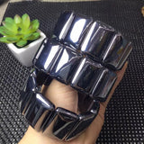 Fengbaowu Terahertz THz Bracelet Square Beads Platoon Bangle Jewelry Gift