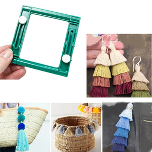 Adjustable Plastic Tassel Maker Hand-knitting DIY Tool