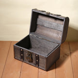 High Wooden Jewelry Storage Box Organizer Holder With Lock