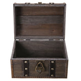 High Wooden Jewelry Storage Box Organizer Holder With Lock