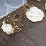 Irregular Makeup Tray Plate Silicone Mold for Mirror Resin Casting