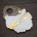 Irregular Makeup Tray Plate Silicone Mold for Mirror Resin Casting
