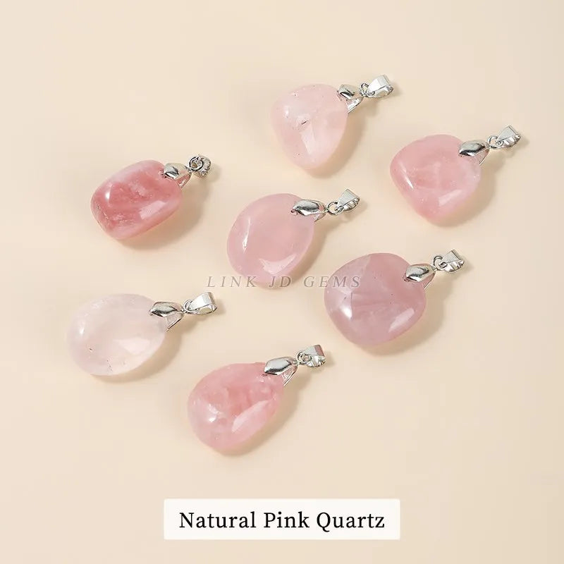 Natural Healing Stone Polishing Crystal Pendant for Jewelry Making