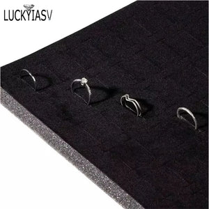 Jewelry Foam Tray Grey/Black Velvet Jewellery Inserts Liner