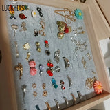 Jewelry Foam Tray Grey/Black Velvet Jewellery Inserts Liner