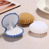 Shell Shape Flannel Jewelry Box for Rings Earrings Necklace Bracelet