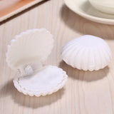 Shell Shape Flannel Jewelry Box for Rings Earrings Necklace Bracelet