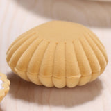 Shell Shape Flannel Jewelry Box for Rings Earrings Necklace Bracelet