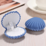 Shell Shape Flannel Jewelry Box for Rings Earrings Necklace Bracelet