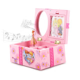 Pink Dancing Princess Musical Jewelry Box Organizer Girls Gift