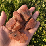 Natural Sunstone Raw Stone Gravel DIY Bracelet Pendant Home Decoration