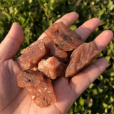 Natural Sunstone Raw Stone Gravel DIY Bracelet Pendant Home Decoration