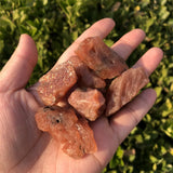 Natural Sunstone Raw Stone Gravel DIY Bracelet Pendant Home Decoration
