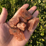 Natural Sunstone Raw Stone Gravel DIY Bracelet Pendant Home Decoration