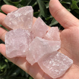 Natural Rose Quartz Rough Stone Raw Mineral Specimen Crystal Reiki Healing Stone