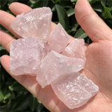 Natural Rose Quartz Rough Stone Raw Mineral Specimen Crystal Reiki Healing Stone