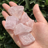 Natural Rose Quartz Rough Stone Raw Mineral Specimen Crystal Reiki Healing Stone