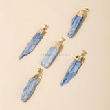 Natural Rough Kyanite Stone Pendant for Jewelry Making