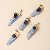 Natural Rough Kyanite Stone Pendant for Jewelry Making