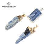 Natural Rough Kyanite Stone Pendant for Jewelry Making