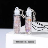 Natural Tourmaline Apatite Gravel Chips Wishing Bottle Charms