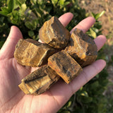 Tiger Eye Raw Stone Mineral Specimen Crystal Reiki Healing Ornament