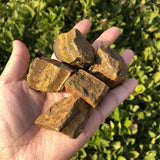 Tiger Eye Raw Stone Mineral Specimen Crystal Reiki Healing Ornament