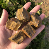 Tiger Eye Raw Stone Mineral Specimen Crystal Reiki Healing Ornament