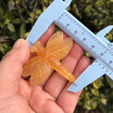 Natural Stone Dragonfly Carved Animal Crystal Craft Home Decoration Ornament