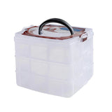 3 Tier Removable Clear Plastic Jewellery Storage Box