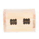 Vintage Wooden Treasure Chest Jewelry Storage Box