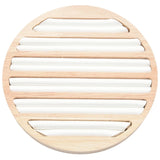 Wooden Round Ring Holder Display Tray Jewelry Showcase