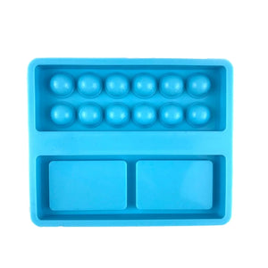 Silicone Palette Resin Mold Paint Tray DIY Handicraft Epoxy Casting Mould