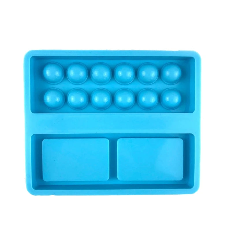 Silicone Palette Resin Mold Paint Tray DIY Handicraft Epoxy Casting Mould