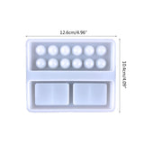 Silicone Palette Resin Mold Paint Tray DIY Handicraft Epoxy Casting Mould