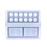 Silicone Palette Resin Mold Paint Tray DIY Handicraft Epoxy Casting Mould