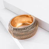 Vintage Metal Cuff Bangle Punk Gothic Wide Bracelet Jewelry For Lady
