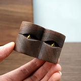 Wedding Ring Box Walnut Pair Jewelry Storage Heart-shaped Wooden Box