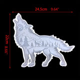 Wolf Totem Epoxy Mould for Gothic Wall Decor