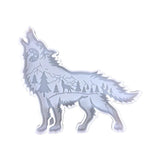 Wolf Totem Epoxy Mould for Gothic Wall Decor