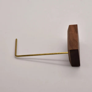 Wooden Base Alloy Pole Bracelet Earring Stand JA0444